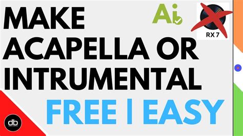 HOW TO MAKE ACAPELLA & INSTRUMENTAL OF ANY SONG | HOW TO REMOVE VOCALS FROM ANY SONG FOR FREE ...