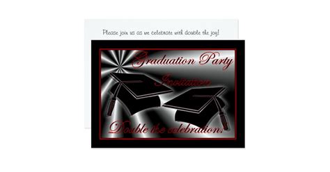 Graduation party Invitation for twins | Zazzle