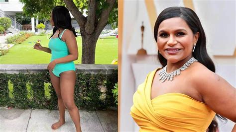 Mindy Kaling flaunts postpartum body in swimsuit days after secret pregnancy reveal ...