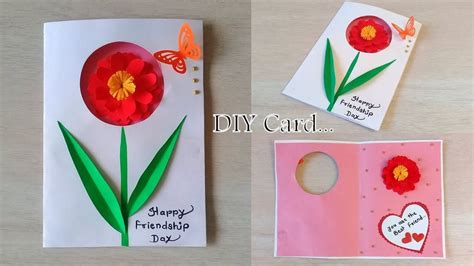 Specially for Friendship Day Card idea | DIY Friendship Day Card..#paper... in 2021 | Cards ...