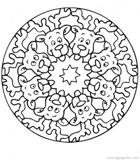 Coloriage Mandala Renne de Noel dessin gratuit à imprimer