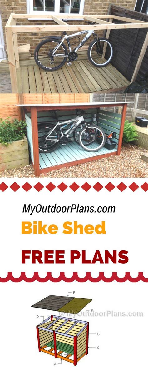 Learn how to build a bike shed using my free plans and instructions! A si… | Cobertizo para ...