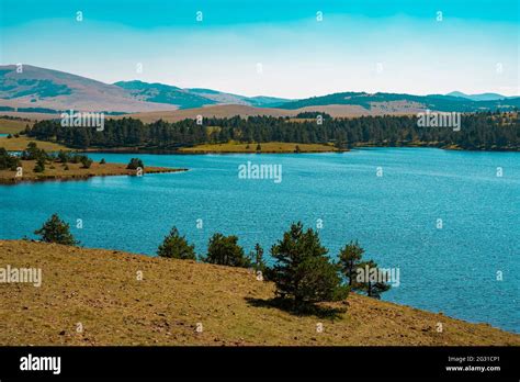 View at Ribnica lake at Zlatibor mountain in Serbia Stock Photo - Alamy