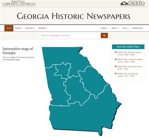 Digital Library of Georgia Releases Digitized Collection of Georgia ...