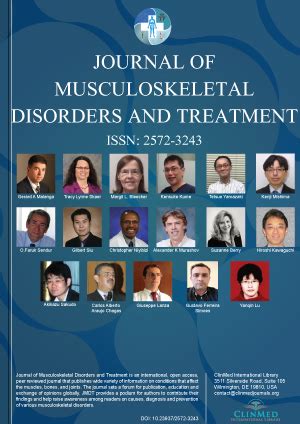 Journal of Musculoskeletal Disorders and Treatment | Clinmed International Library