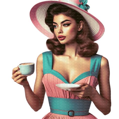 springtimes woman retro pinup vintage, springtimes , woman , retro , pinup , vintage , coffee ...