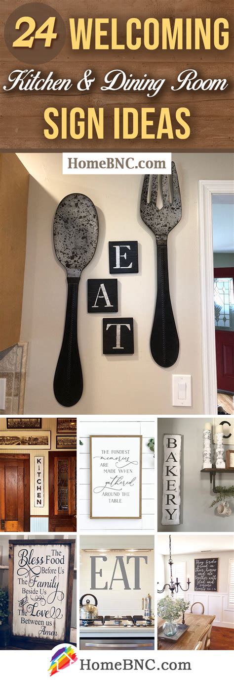 24 Best Kitchen and Dining Room Sign Ideas for 2022