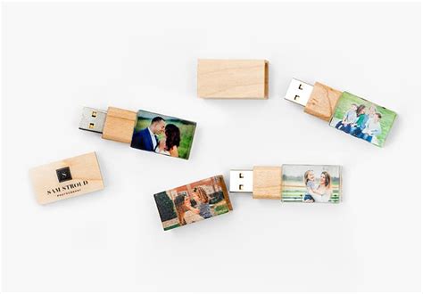 Custom USB Drives - Personalized Photo USB Drives - Wooden USBs