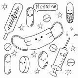 Premium Vector  Medicine Theme coloring Book page For Kids sketch template