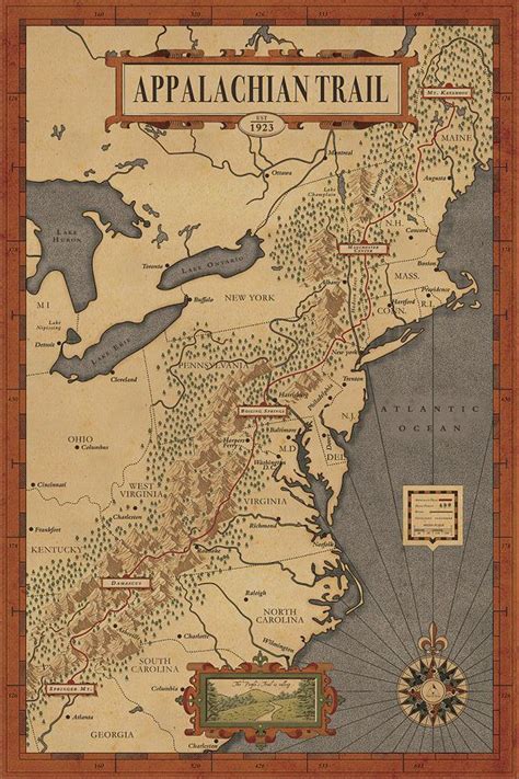 25+ bästa Appalachian mountains map idéerna på Pinterest | Appalachian ...