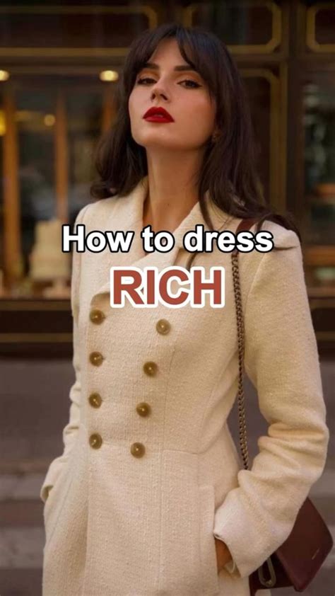 How to dress rich | how to get rich | rich women | business | look better | Outfit, Outfit ideen ...