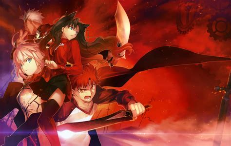 Fate Stay Night Trio - Rin Tohsaka, Shirou Emiya, Archer HD Wallpaper