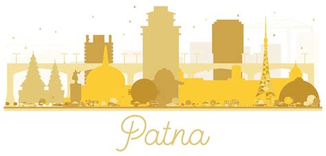 Patna India City Skyline Golden Silhouette. 17292356 Vector Art at Vecteezy