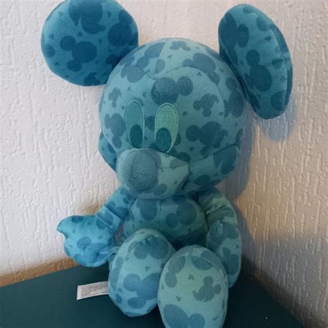 Disney Blue Mickey Mouse Soft Toy, 30cm - Depop