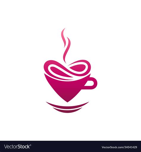 Love coffee logo Royalty Free Vector Image - VectorStock