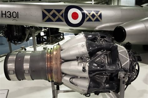 1950s Rolls-Royce Derwent 8 jet engine with 1951 Gloster M… | Flickr