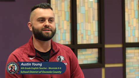 Westside K-8 School English Teacher Austin Young Shares his Passion for Teaching in Osceola ...