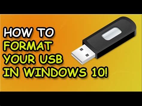 How To Format Memory Stick In Windows 10 Beginners Tutorial - YouTube