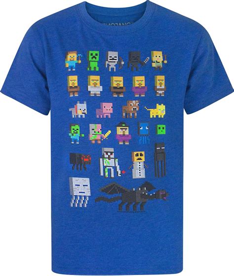 (7-8 Years, Blue) - Minecraft Sprites Boy's T-Shirt : Buy Online at Best Price in KSA - Souq is ...