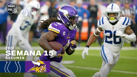 [🤯HISTÓRICO] Indianapolis Colts vs. Minnesota Vikings | Semana 15 NFL ...