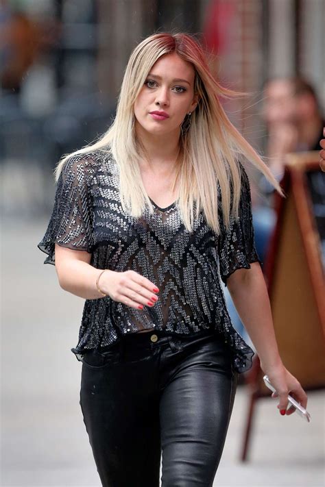 Hilary Duff in Leather Pants on Younger set -04 | GotCeleb