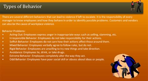 Types of Behavior - FreshSkills