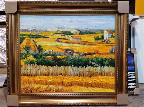 Reproduced Van Gogh Harvest Oil Painting by Handmade - China Reproduction Oil Painting and ...