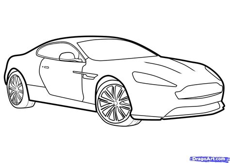 Image result for outline aston martin drawing | Car drawings, Drawings, Car drawing easy