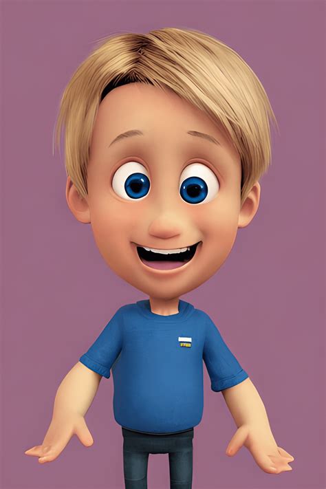 Pixar Style American Boy with Down Syndrome · Creative Fabrica