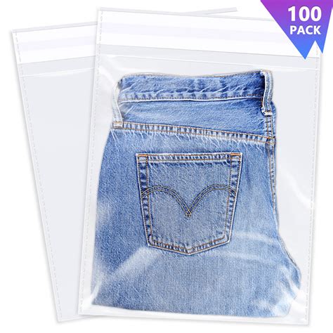 12" x 15" Clear Plastic Cellophane Bags Resealable Plastic Poly Bags – imailer