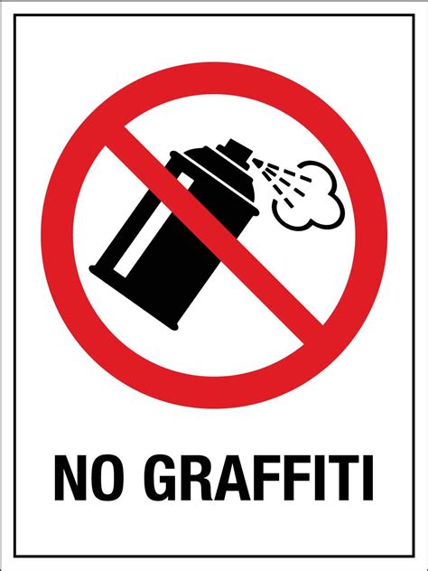 No Graffiti Sign - New Signs