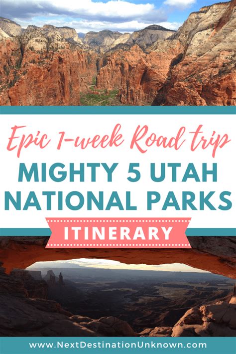 Utah National Parks: an Epic One Week Road Trip Itinerary | Next ...