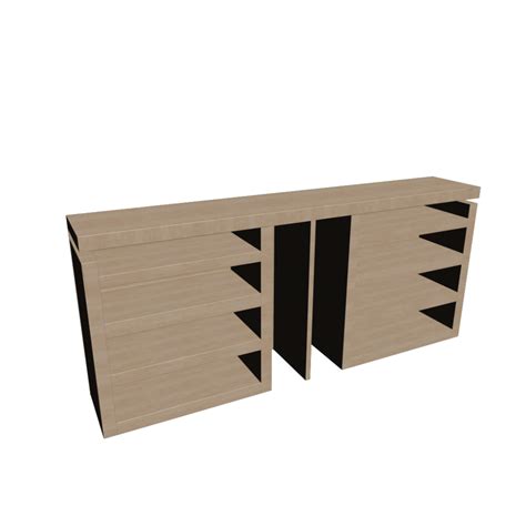 MALM 3-piece headboard/bed shelf set - Design and Decorate Your Room in 3D
