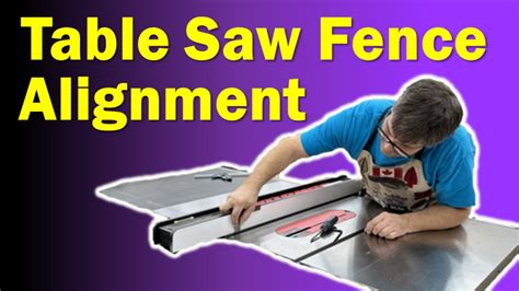 Table Saw Fence Alignment | Safe, Clean, Rip Cuts - YouTube