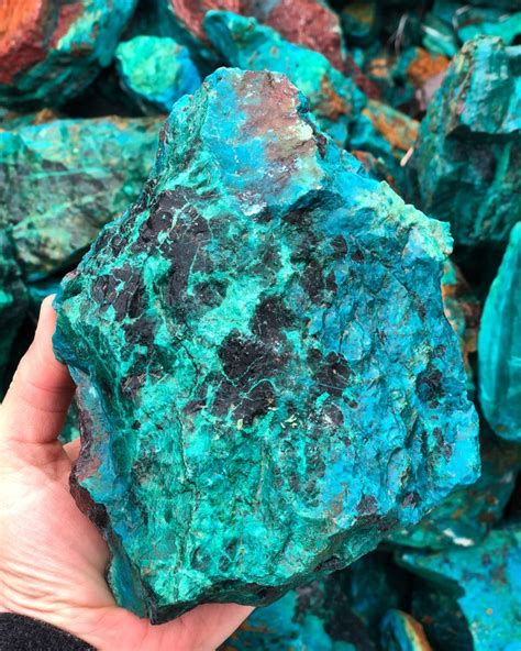 Raw Chrysocolla Stone from Peru Rough Chrysocolla Raw | Etsy