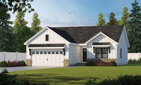 Modern-farmhouse House Plan - 3 Bedrooms, 2 Bath, 1176 Sq Ft Plan 10-1903