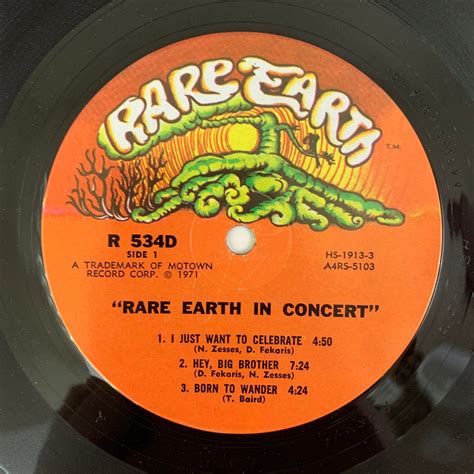 Rare Earth Rare Earth in Concert 1971 Vintage Vinyl Record | Etsy