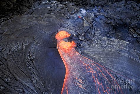 Molten Lava Flowing Photograph by Greg Dimijian - Fine Art America