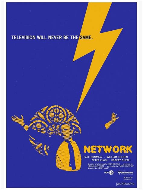 "Network (1976) - Movie poster design" Art Print for Sale by jackbooks ...