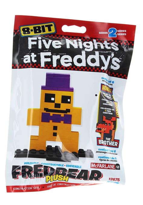 Five Nights at Freddy's 8-Bit Buildable Figure: Plush Fredbear - Walmart.com