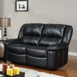 How To Buy Black Leather Sofa Online: Black Leather Reclining Sofa