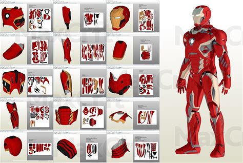 Iron Man Suit Cardboard Template