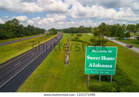 Aerial Image Welcome Sweet Home Alabama Stock Photo (Edit Now) 1161171448