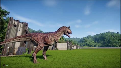 Carnotaurus Skins and Stats - Jurassic World Evolution - YouTube