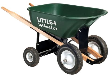 Amazon.com : Big 4 Wheeler Heavy-Duty Wheelbarrow, 6 Cubic Feet : Wheel Barrels : Patio, Lawn ...