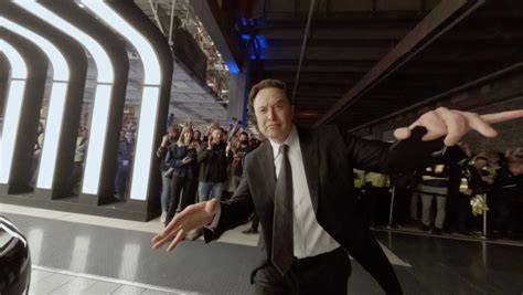 Elon Musk Drone Dance Behind the Scenes at Teslas Delivery Event 2022, Berlin Germany in 4K ...