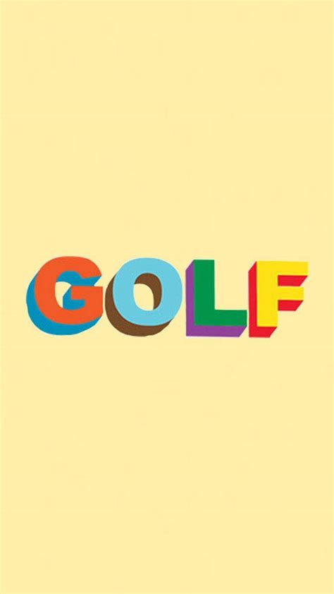 Download Colorful Golf Text Iphone Wallpaper | Wallpapers.com