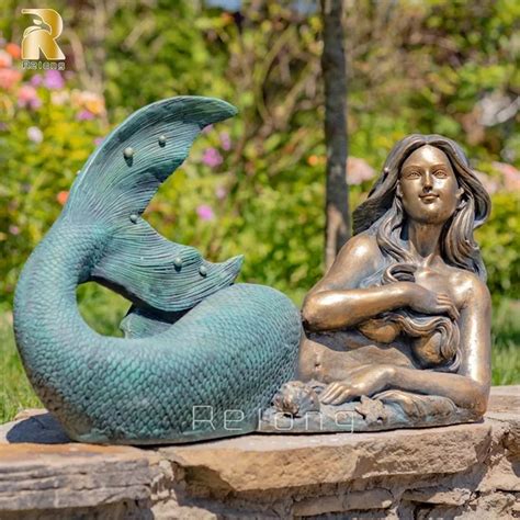 Life Size Bronze Mermaid Garden Sculptures for Sale - China Mermaid ...