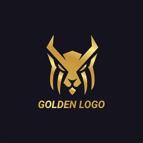 Premium Vector | Golden logo design template