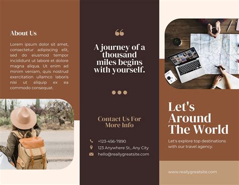 Free, Printable, Customizable Travel Brochure Templates, 44% OFF